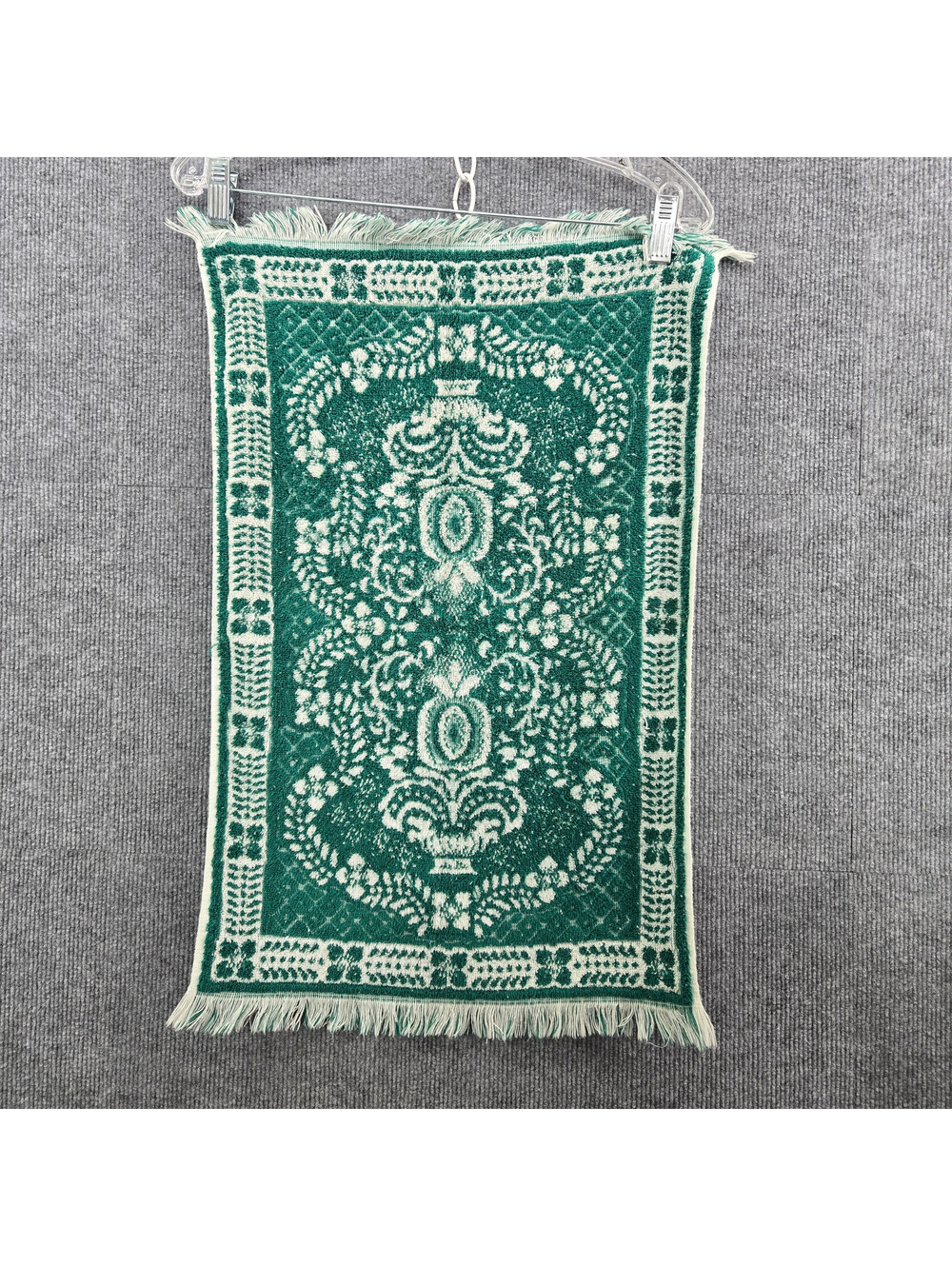Fieldcrest Smithsonian Institution Jacquard Bath Towel Green White 90/10 Cotton